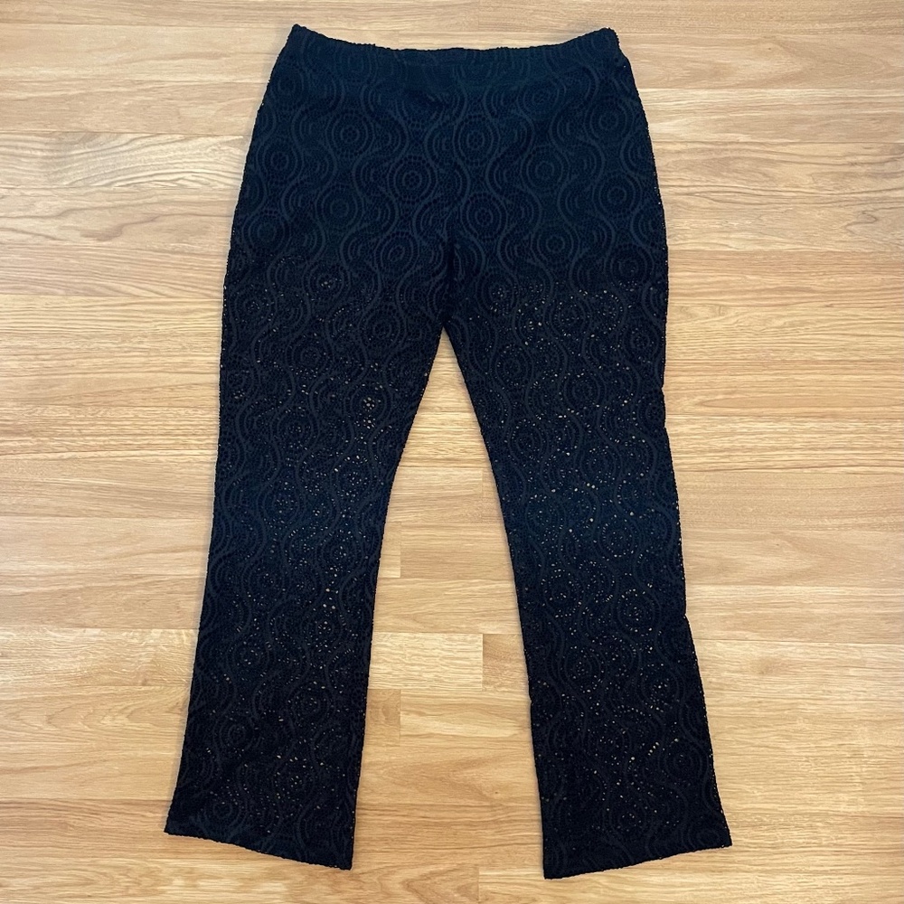 Almost Famous Black Lace Women’s Pants Size XL